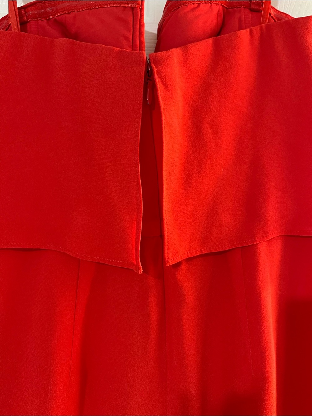 BCBGMaxAzria Red Ruffle Strap Mini Dress - Picture 4 of 7